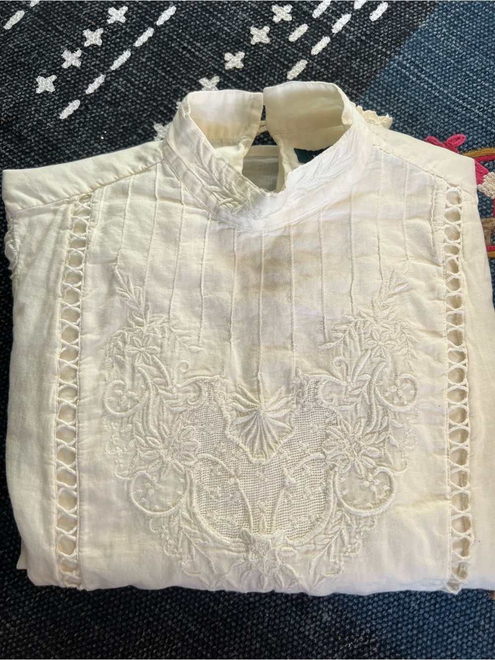 Lauren Ralph Lauren Floral Romantic Cottagecore Victorian Puff Sleeve Blouse XXS